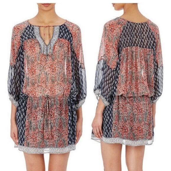 Ulla Johnson Silk Salinas Dress - Coral - 2 - Picture 2 of 12